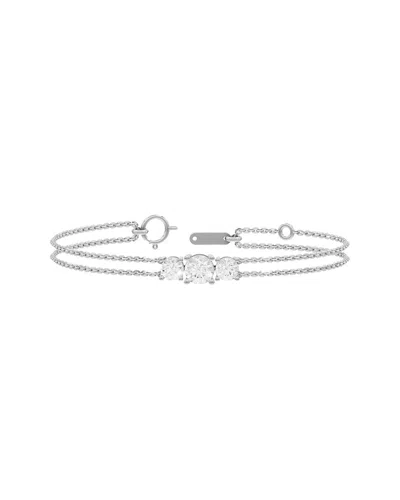 Lab Grown Diamonds Silver 2.00 Ct. Tw. Lab-grown Diamond Bracelet In Metallic