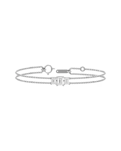 Lab Grown Diamonds Silver 2.00 Ct. Tw. Lab-grown Diamond Bracelet In Metallic