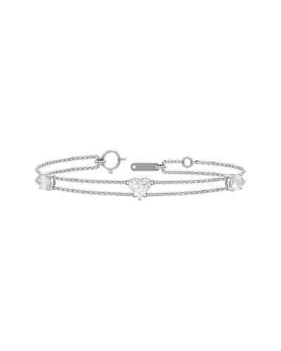 Lab Grown Diamonds Silver 2.00 Ct. Tw. Lab-grown Diamond Bracelet In Metallic