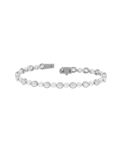 LAB GROWN DIAMONDS SILVER 4.52 CT. TW. LAB-GROWN DIAMOND BRACELET