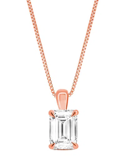 Lab Grown Diamonds Tf Dnu Amairah 14k 2.00 Ct. Tw. Lab-grown Diamond Solitaire Pendant Necklace
