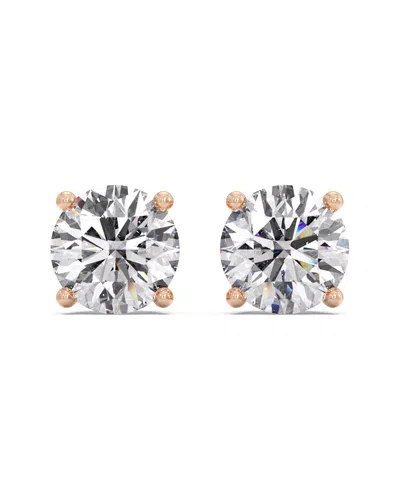 Lab Grown Diamonds T'illa 14k 1.00 Ct. Tw. Lab-grown Diamond Earrings In Metallic