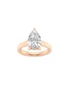 Lab Grown Diamonds 14k Rose Gold 4.00 Ct. Tw. Lab-grown Diamond Solitaire  Engagement Ring