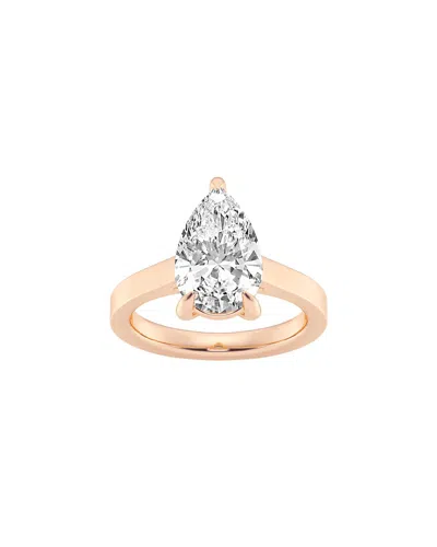 Lab Grown Diamonds 14k Rose Gold 4.00 Ct. Tw. Lab-grown Diamond Solitaire  Engagement Ring