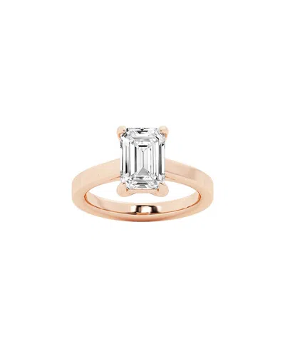 LAB GROWN DIAMONDS LAB GROWN DIAMONDS 14K ROSE GOLD 3.00 CT. TW. LAB-GROWN DIAMOND SOLITAIRE  ENGAGEMENT RING