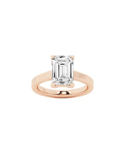 LAB GROWN DIAMONDS LAB GROWN DIAMONDS 14K ROSE GOLD 7.00 CT. TW. LAB-GROWN DIAMOND SOLITAIRE  ENGAGEMENT RING