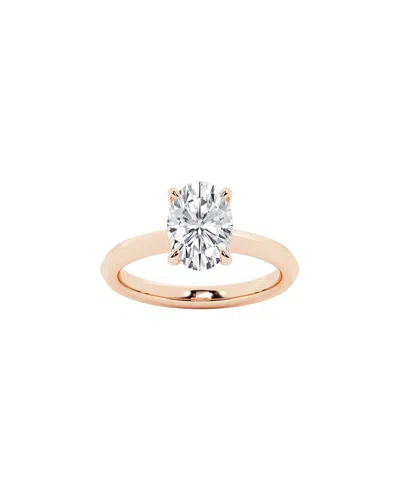 LAB GROWN DIAMONDS LAB GROWN DIAMONDS 14K ROSE GOLD 2.00 CT. TW. LAB-GROWN DIAMOND SOLITAIRE  ENGAGEMENT RING