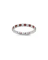 Lab Grown Gemstones 14k 1.75 Ct. Tw. Lab-grown Diamond & Lab-grown Ruby Eternity Ring