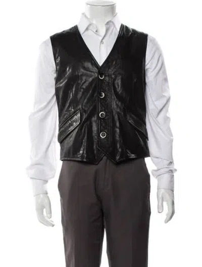 Pre-owned Lab. Pal Zileri Leather Vest In Multi