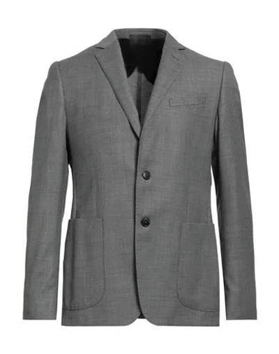 Lab. Pal Zileri Man Blazer Grey Size 40 Wool In Gray