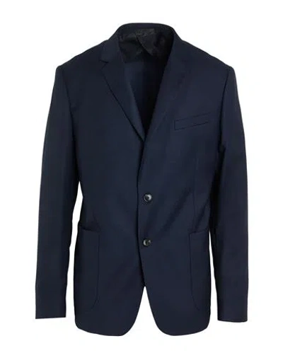 Lab. Pal Zileri Man Blazer Navy Size 46 Wool In Blue