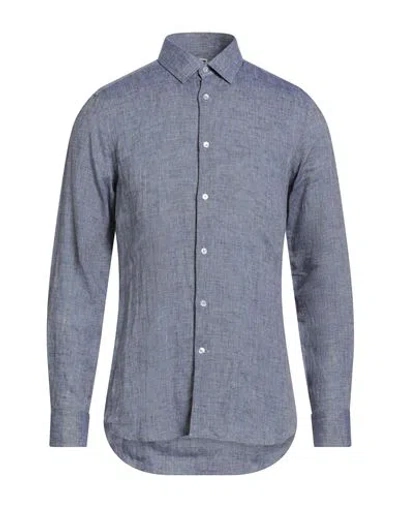 Lab. Pal Zileri Man Shirt Blue Size 15 ¾ Linen