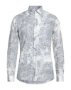 Lab. Pal Zileri Man Shirt Light Grey Size 15 ¾ Cotton In Gray