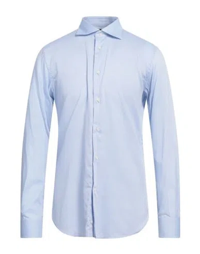 LAB. PAL ZILERI LAB. PAL ZILERI MAN SHIRT SKY BLUE SIZE 17 COTTON