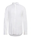 Lab. Pal Zileri Man Shirt White Size 17 Cotton In White