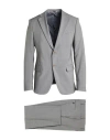 Lab. Pal Zileri Man Suit Grey Size 50 Wool In Grey