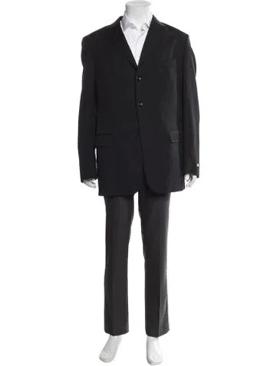 Pre-owned Lab. Pal Zileri Virgin Wool Blazer Suit W/ Tags W/ Tags In Black