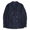 Lab001 Jacket Man  Chicago Double Bear Gessato In Blue