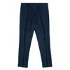 Lab001 Pantalone Laccio Lino In Blue