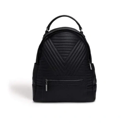 Labante London Camberwell Quilted Vegan Backpack In Black
