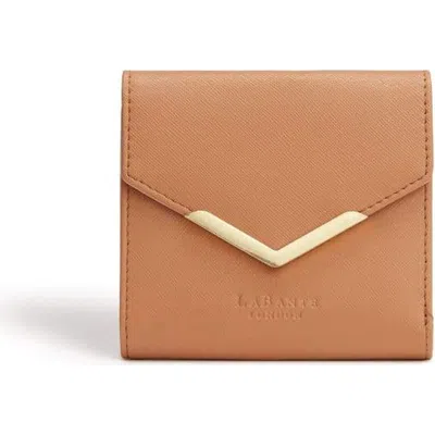 Labante London Diana Small Vegan Bifold Purse In Brown