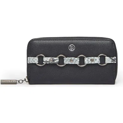 Labante London Ellen Vegan Zip Around Wallet In Black