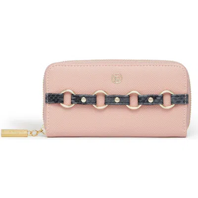 Labante London Ellen Vegan Zip Around Wallet In Pink