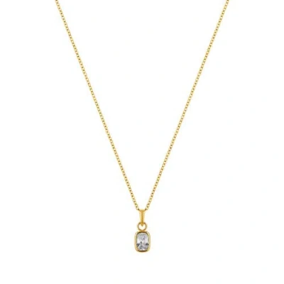 Labante London Enigma Sterling Silver Necklace In Gold
