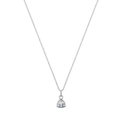 Labante London Infinity Sterling Silver Necklace In Metallic
