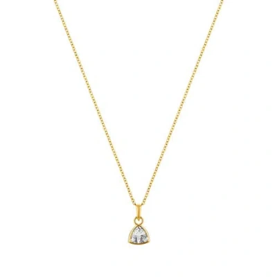 Labante London Infinity Sterling Silver Necklace In Gold