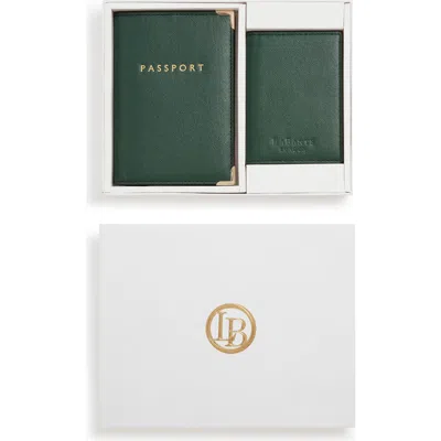 Labante London Nutcombe Passport Holder & Credit Card Holder Gift Box In Purple