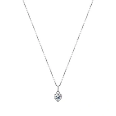 Labante London Pure Heart Sterling Silver Necklace In Metallic