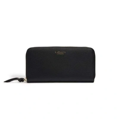 Labante London Serene Vegan Zip Around Wallet In Black