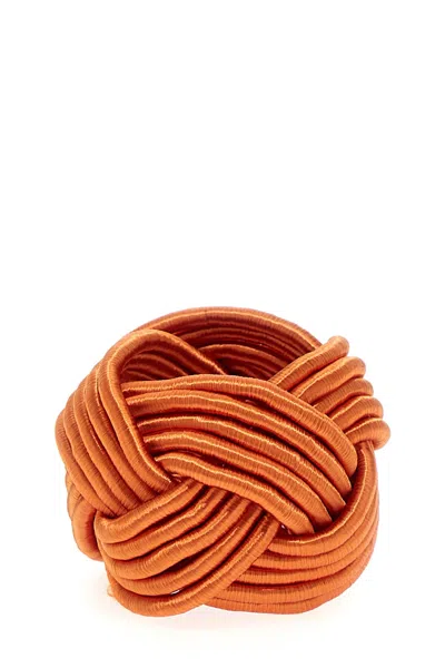 Labarri Nodo Napkin Holder In Orange
