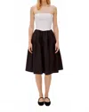 Labeca Daria Midi Dress In White/black In Black