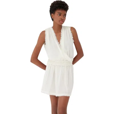 Labeca London Daphne Mini Cotton Dress In Sand