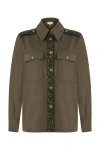 Labeca London Khaki Army Jacket In Khaki