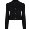 Labeca London Tara Wool Crop Jacket In Black