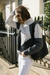 Labeca London Victoria Monochrome Patchwork Cashmere-blend Sweater In Multi