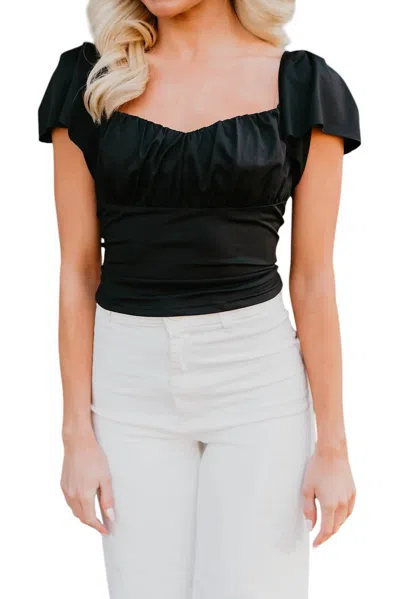 Label 86 Heartbreaker Top In Black