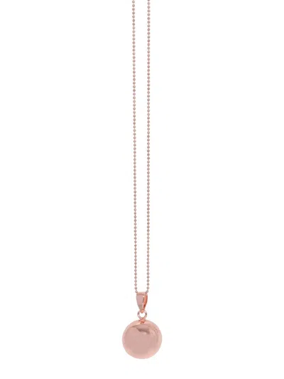 Label K Bola Ball Charm Necklace In Pink
