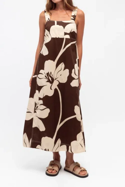 Label Of Love Chocolate Bloom Maxi Dress In Brown