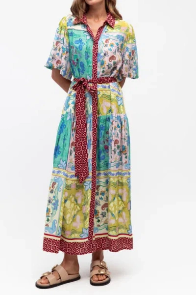 Label Of Love Garden Mosaic Maxi Dress In Multi
