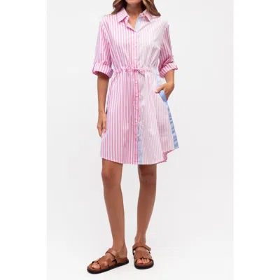 Label Of Love Multi Stripe Dress In Pink