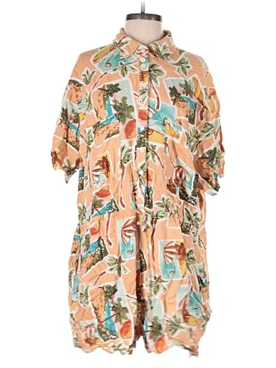 Pre-owned Label Of Love Romper In Orange