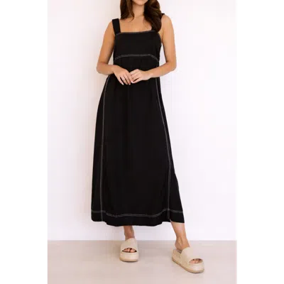Label Of Love Stitched Up Maxi Dress In Black