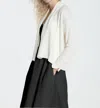 LABEL+THREAD CARLA CROSS CARDIGAN IN WHITE