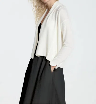 Label+thread Carla Cross Cardigan In White