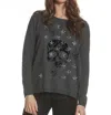 Label+thread Faded Skull Crew Tee In Charcoal In Pink