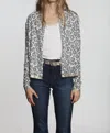 Label+thread Goldie Printed Cardigan In Cheetah Snow In Multi
